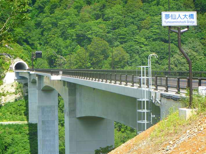 夢仙人大橋【橋梁用防護柵】