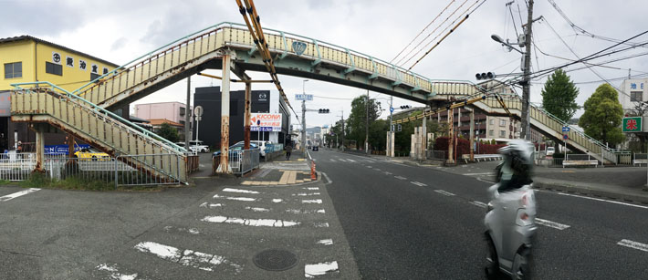 城南横断歩道橋【橋梁用防護柵】