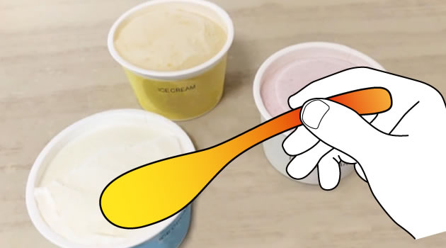 アイスクリームスプーンの熱伝導を検証してみた!