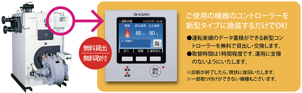 コントローラー無料貸出・取付